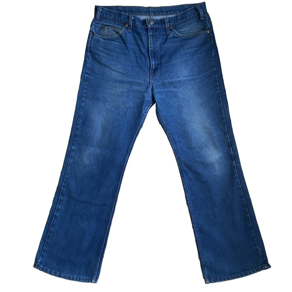 Vintage JCPenney Plain Pocket Jeans 36/29 High Rise Straight Leg Medium Wash USA